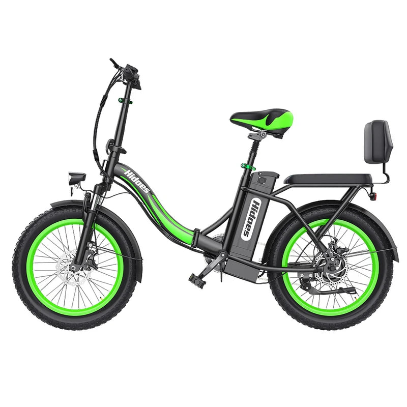 Hidoes C1 Elektrofahrrad mit 750-W-Motor im Rücksitz