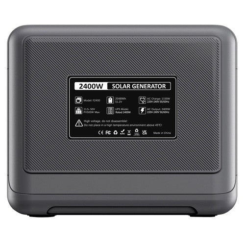 FOSSiBOT F2400 Tragbares Kraftwerk, 2048Wh LiFePO4-Akku, 2400W Ausgangsleistung, Solargenerator