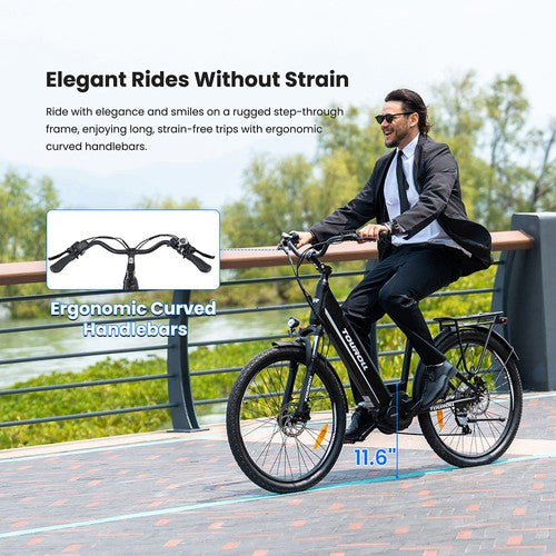 Tourol MA1 Elektrofahrrad, 250-W-Mittelmotor 36 V 13 Ah