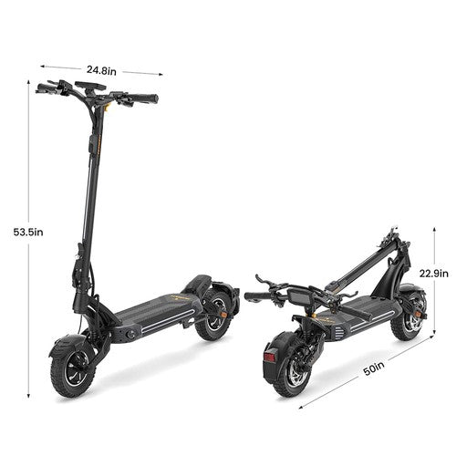 Ausom SR1 Elektroscooter, 2*1000W Motor, 52V 20,8Ah