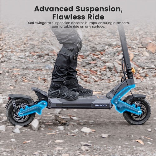 Ausom DT2 Pro E-Scooter, 2*1100W Motor, 52V 23,4Ah