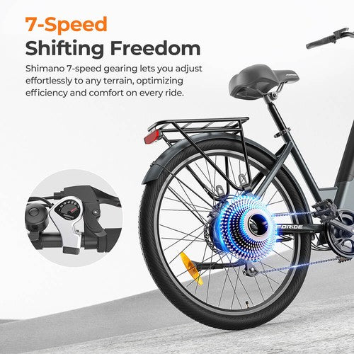 Foride Roamer 1 Step-Thru Elektrofahrrad 250W Motor 36V 13Ah