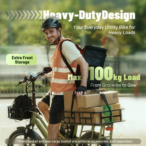 Fafrees FF20 CUV Elektro-Lastenfahrrad, 250-W-Motor, 48 V 24 Ah