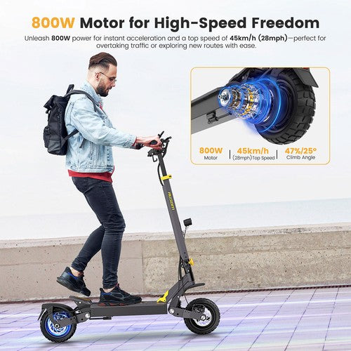 Ausom L1 Elektroscooter, 800-W-Motor, 48 V 15,6 Ah