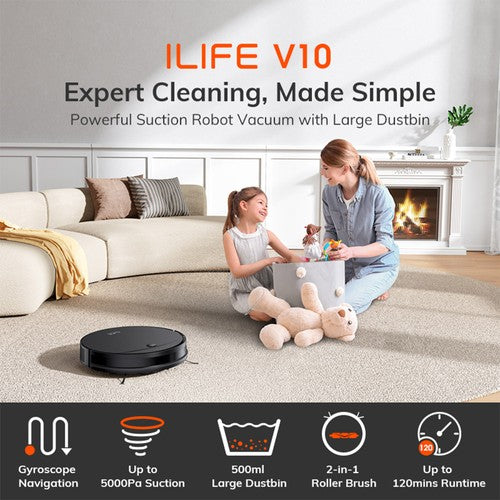 ILIFE V10 Roboterstaubsauger, 5000 Pa Saugleistung