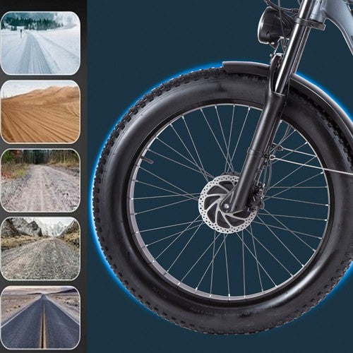 ORZELEBIKE K17 Elektrofahrrad, 1000W*2 Motor, 48V 25Ah