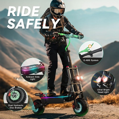 FENGQS GT8 PRO Elektroscooter, 2800 W * 2 Motor, 67,2 V 38 Ah