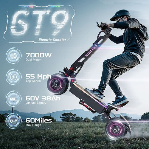 FENGQS GT9 E-Scooter, 3500W*2 Motor, 60V 38Ah