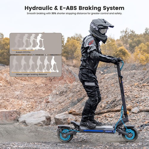 Ausom DT2 Pro E-Scooter, 2*1100W Motor, 52V 23,4Ah