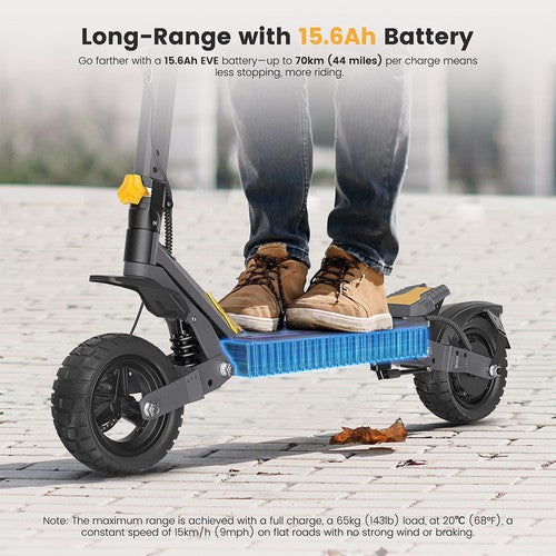 Ausom L1 Elektroscooter, 800-W-Motor, 48 V 15,6 Ah