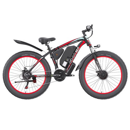 GOGOBEST GF700 Elektrofahrrad, 2 * 500 W Doppelmotor, 48 V 18,2 Ah