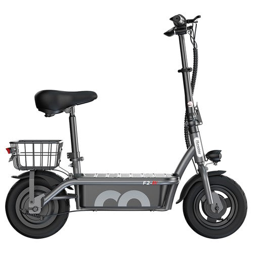 iScooter F2 E-Scooter 500 W mit Sitz und hinterem Korb