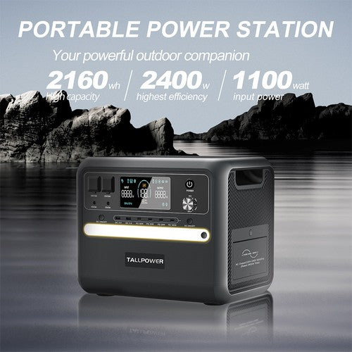 TALLPOWER V2400 Kraftwerk 2160Wh LiFePo4 Solargenerator
