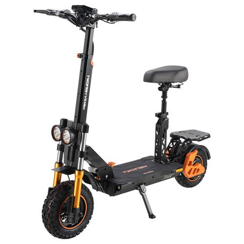 TWOFISH V5 MAX Elektroroller mit Sitz, 800-W-Motor, 48 V 18 Ah