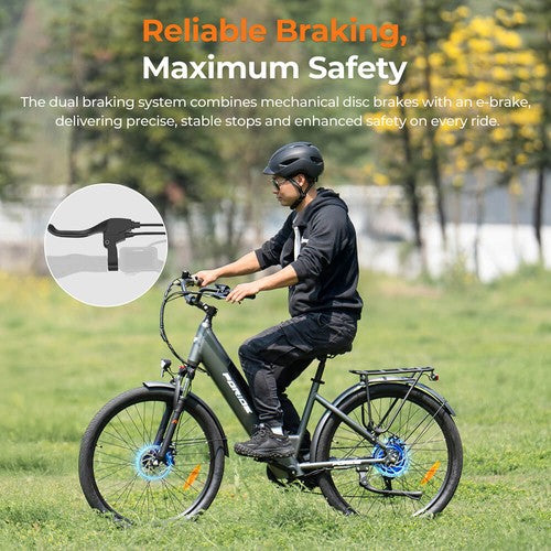 Foride Roamer 1 Step-Thru Elektrofahrrad 250W Motor 36V 13Ah