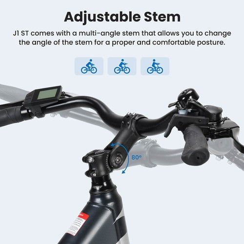 Touroll J1 ST 27,5 Zoll Elektrofahrrad mit 250W Motor 36V 15,6Ah