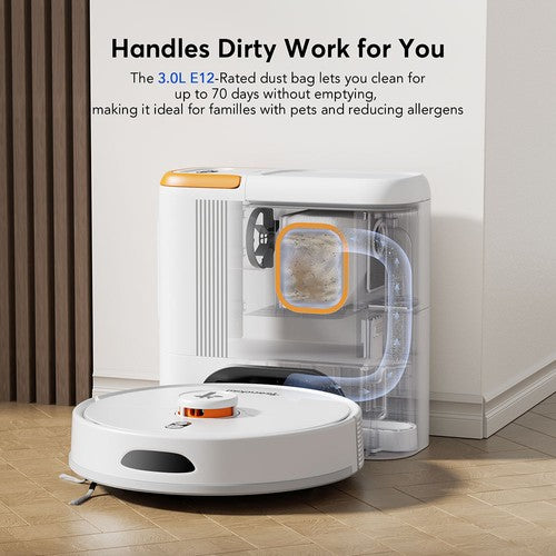 Teendow D20S MAX+ 2-in-1 Roboterstaubsauger & Tierpflegewerkzeug, 6000 Pa