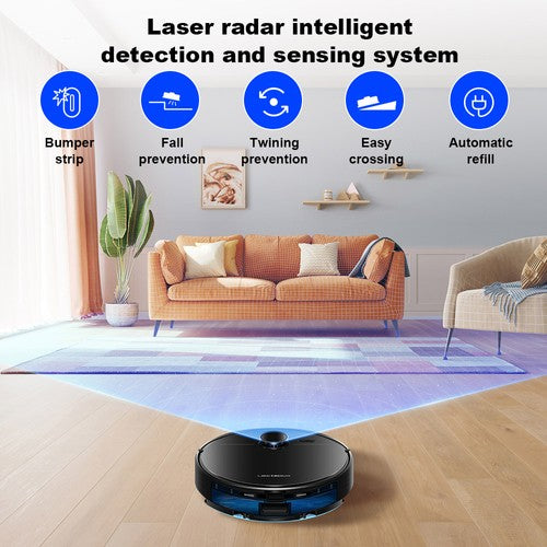 Liectroux M70 Pro Lidar Roboterstaubsauger, Kartenspeicher für mehrere Stockwerke, 6500 Pa