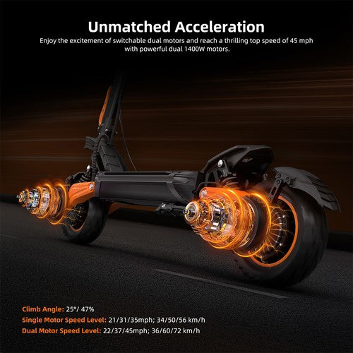 Kugoo LX10+ Elektroroller, 2*1400W Motor, 60V 20,8Ah