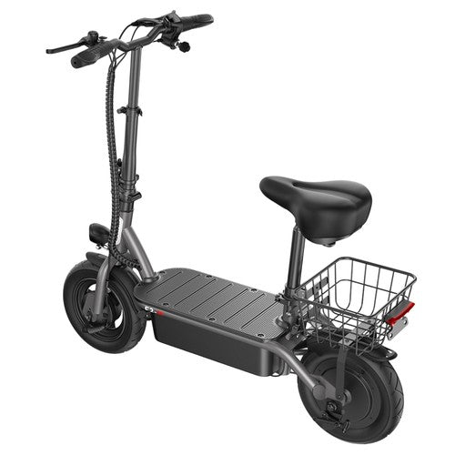 iScooter F2 E-Scooter 500 W mit Sitz und hinterem Korb