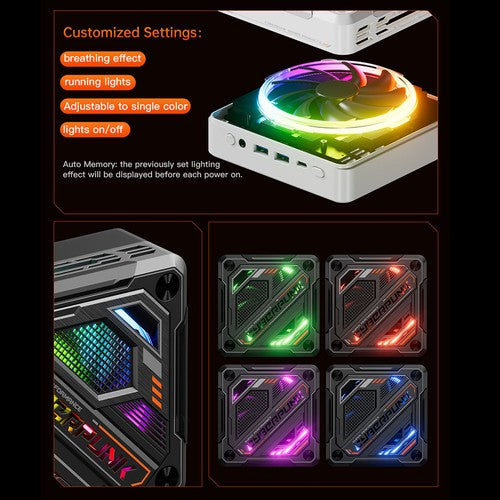 AOOSTAR GOD88 Mini-PC, AMD Ryzen 7 8845HS 8 Core Max 5,1 GHz, 32 GB DDR5 RAM 1 TB SSD