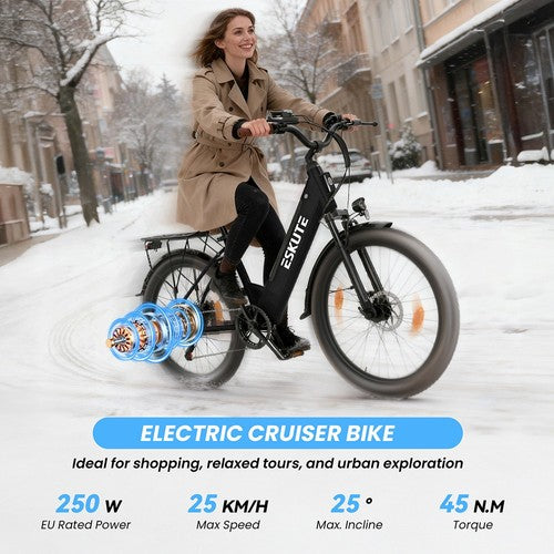 ESKUTE C100 PLUS Elektrofahrrad, 250-W-Motor, 36 V 13 Ah