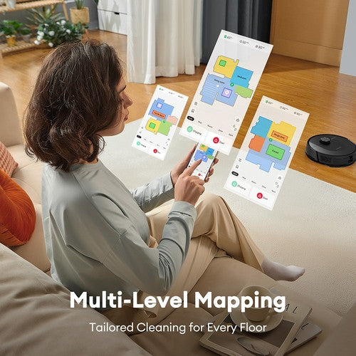 Ultenic D10 Roboterstaubsauger, 15-minütige LiDAR-Schnellkarte, 4000 Pa