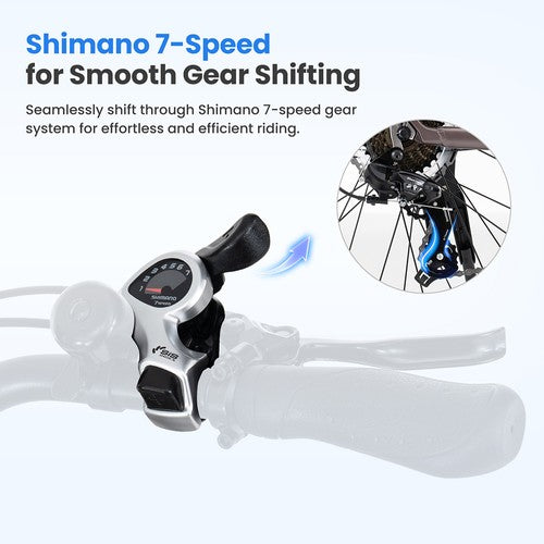 Tourol MA2 Elektrofahrrad 250W Mittelmotor 36V 13Ah