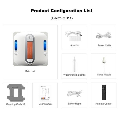 Liectroux S11 Fensterputzroboter, 8000 Pa
