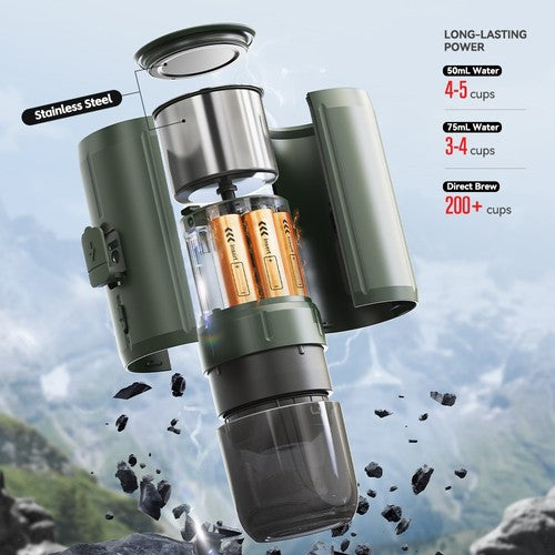 HIBREW H4C Tragbare Espressomaschine, Handkaffeemaschine für Camping