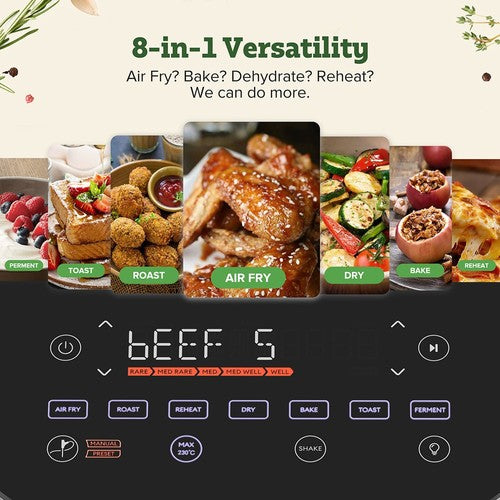 CHEFREE AF500 1700 W 6,5 l Heißluftfritteuse mit Smart Probe Thermometer