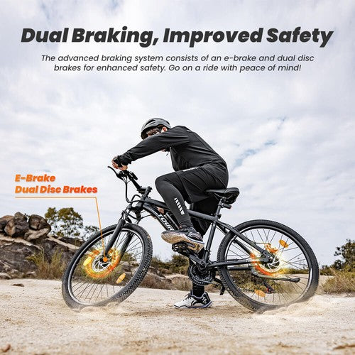 Touroll U1 26-Zoll-Offroad-Reifen-Elektrofahrrad 250-W-Motor, 36 V 13 Ah