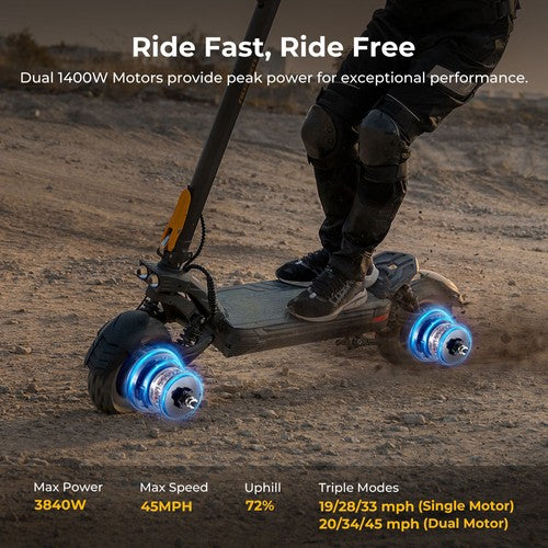 Ausom F1 Max Elektroscooter, 2*1400W Motor, 60V 20,8Ah