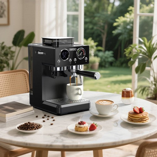 HiBREW H20 All-in-One Kaffeemaschine mit eingebautem Mahlwerk und dualer Heiß- und Kaltbrühung