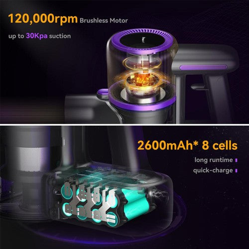 POWEART N700 Akku-Staubsauger 30 kPa