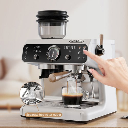 HiBREW H7B Espressomaschine, Dual-Heizsystem, 58-mm-Siebträger