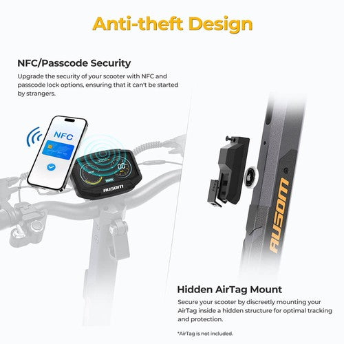 Ausom L2 Max E-Scooter, 1000-W-Motor, 48 V 20,8 Ah Elektroscooter