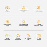 Ausom DT2 Pro E-Scooter, 2*1100W Motor, 52V 23,4Ah