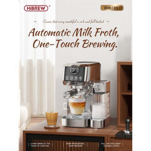 HiBREW H13A 3-in-1-Halbautomatische Kaffeemaschine, 6 Kaffeemodi