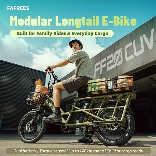 Fafrees FF20 CUV Elektro-Lastenfahrrad, 250-W-Motor, 48 V 24 Ah