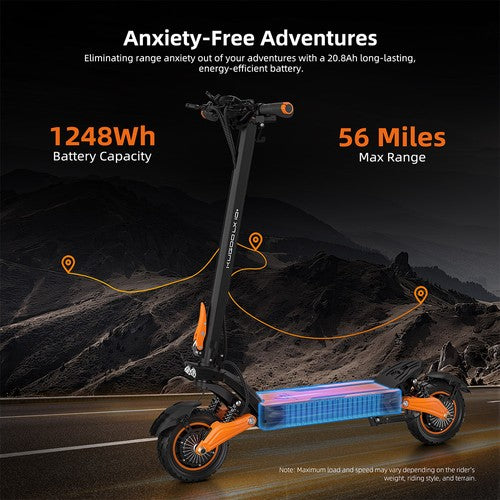 Kugoo LX10+ E-Scooter, 2*1400W Motor, 60V 20,8Ah