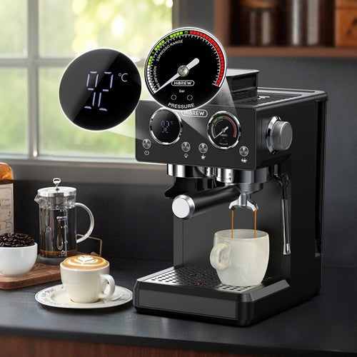 HiBREW H20 All-in-One Kaffeemaschine mit eingebautem Mahlwerk und dualer Heiß- und Kaltbrühung