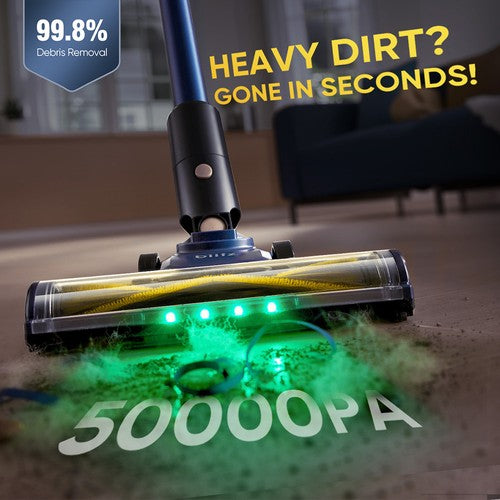 Vactidy V12 Akku-Staubsauger, 50.000 Pa Saugkraft, 450 W