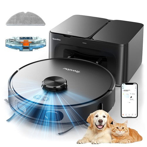 Teendow D65S MAX Saugroboter mit 70-Tage-Entleerungsautomatik und 6000 Pa Saugleistung