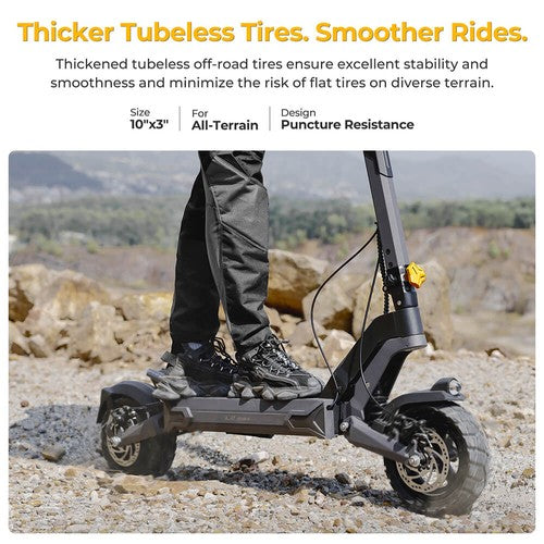 Ausom L2 Max E-Scooter, 1000-W-Motor, 48 V 20,8 Ah Elektroscooter