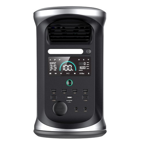 Ampace Andes 1500 Tragbares Kraftwerk, 1462Wh LiFePO4, 2400W