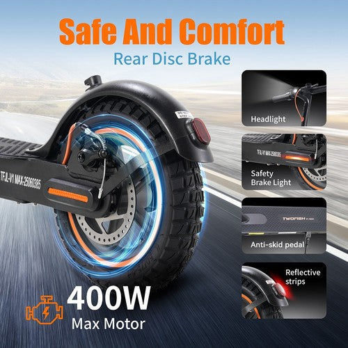 TWOFISH V1 MAX E-Scooter, 400-W-Motor