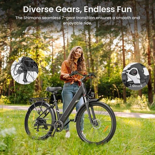 Touroll J1 Pro Elektrofahrrad, 250-W-Motor, 36 V 15,6 Ah