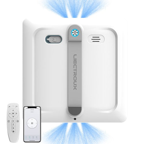 Liectroux S9 Fensterreinigungsroboter, Doppelwalzenbürsten, 6-Wege-Wasserspray, 9000 Pa