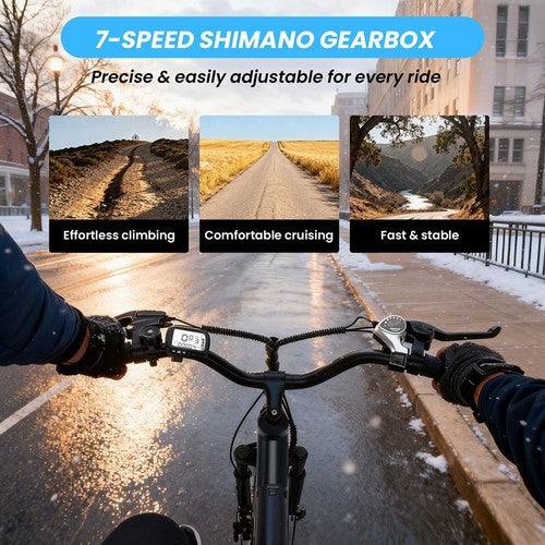 ESKUTE C100 PLUS Elektrofahrrad, 250-W-Motor, 36 V 13 Ah